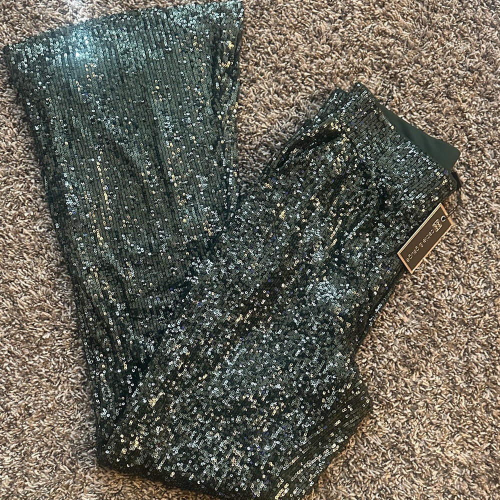 Sequin Embellished Pants